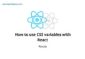 How to use css variables with React