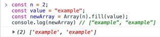 How to initialize an array with values in JavaScript | Atomized Objects