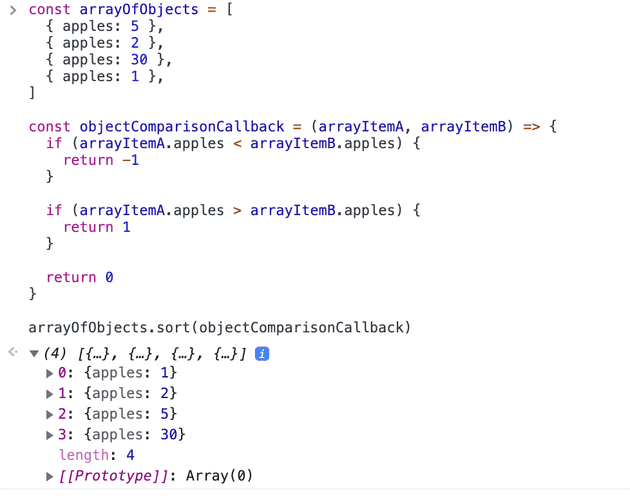 How to sort an array of objects by property value in JavaScript example