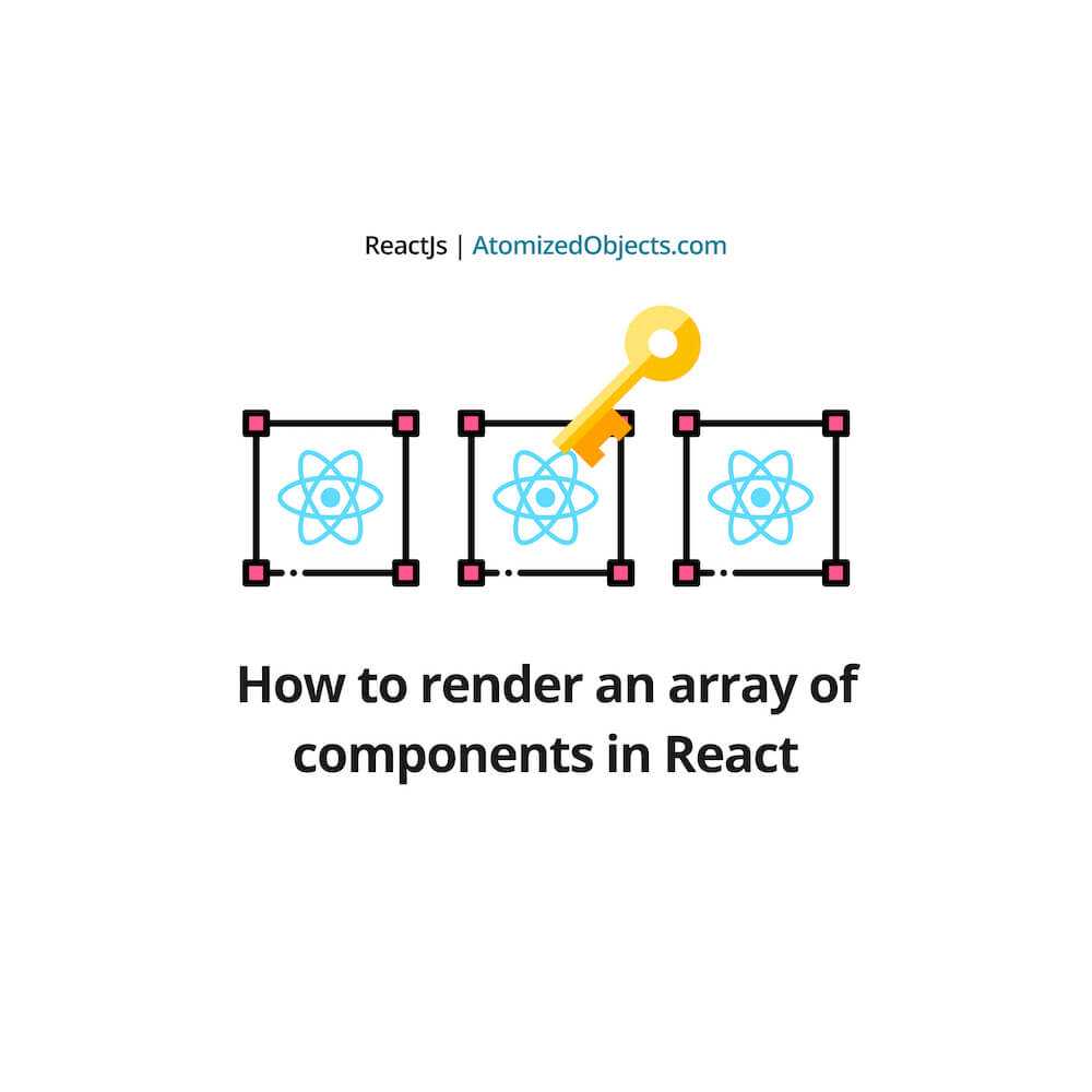 React Map Array Of Components How To Render An Array Of Components In React | Atomized Objects