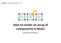 How to render an array of components in React