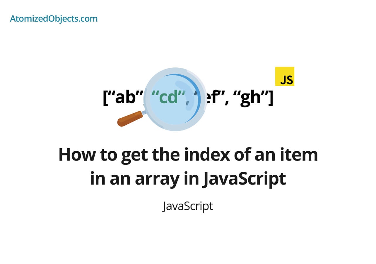 How to get the index of an item in an array in JavaScript