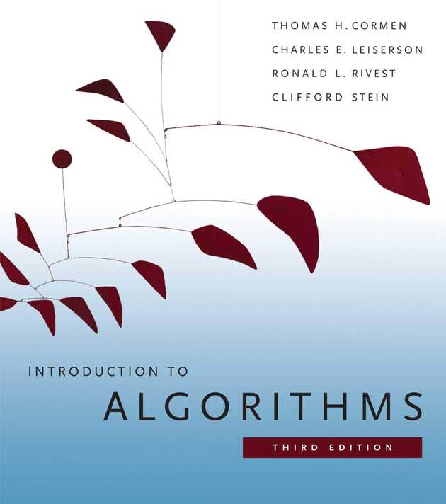 Hard cover of the introduction to Algorithms by Thomas H. Cormen book