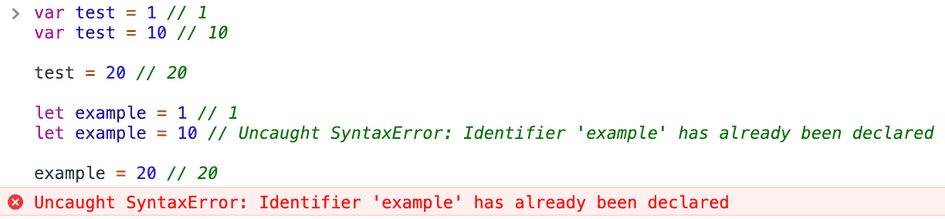 What is the difference between let and var in JavaScript | Atomized Objects